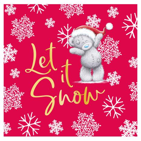 Let It Snow Me to You Bear Christmas Gift Tag £0.40